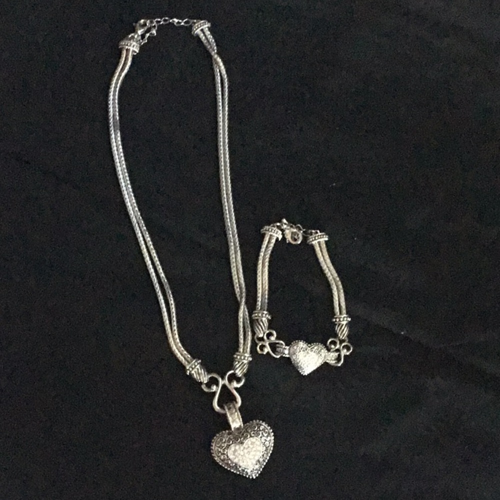 Lia Sophia necklace and matching bracelet.